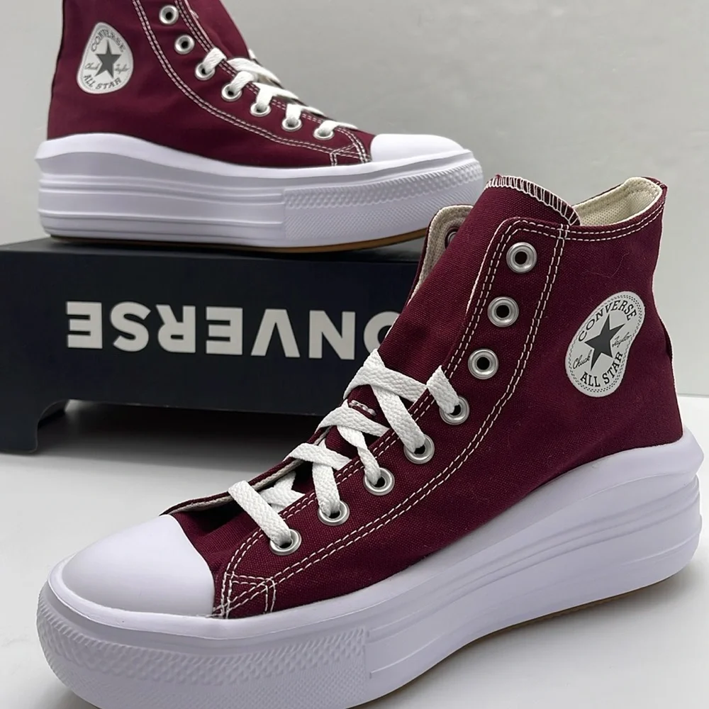 Converse WMNS High-Top Platform Sneakers A02430C CTAS MOVE HI
DARK BEETROOT/WHIT - Picture 15 of 16